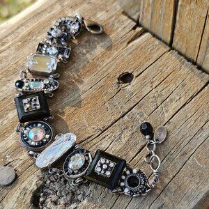 Firefly Signature La Dolce Vita Multicolor Swarovski Antiqued Mosaic Bracelet #2